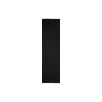 Valentino Cashmere Polyamide Metal Fiber Wool Silk Viscose Knit Scarves Women's Black