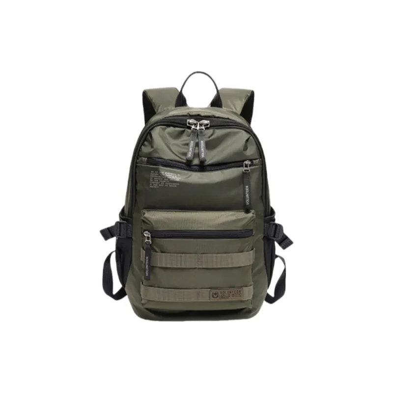 Volunteer Nylon Fabric Backpack Men's Black/Gray/Royal Blue/Green-11