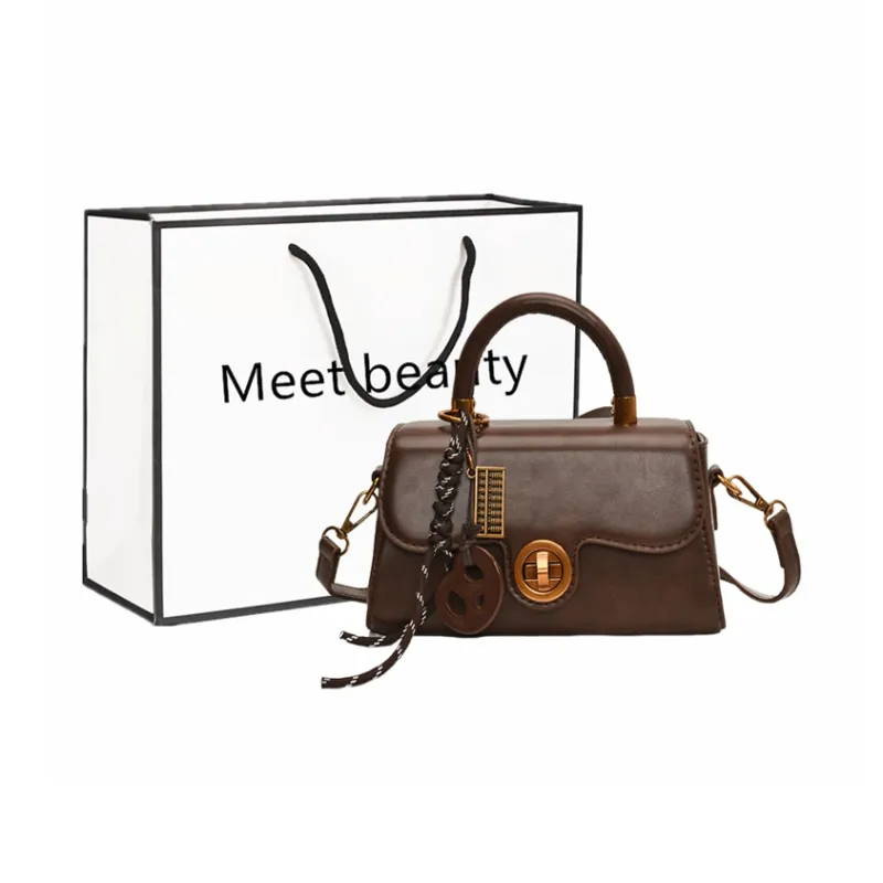Fitchell PU Handbag Women's Coffee/White/Brown/Black-4