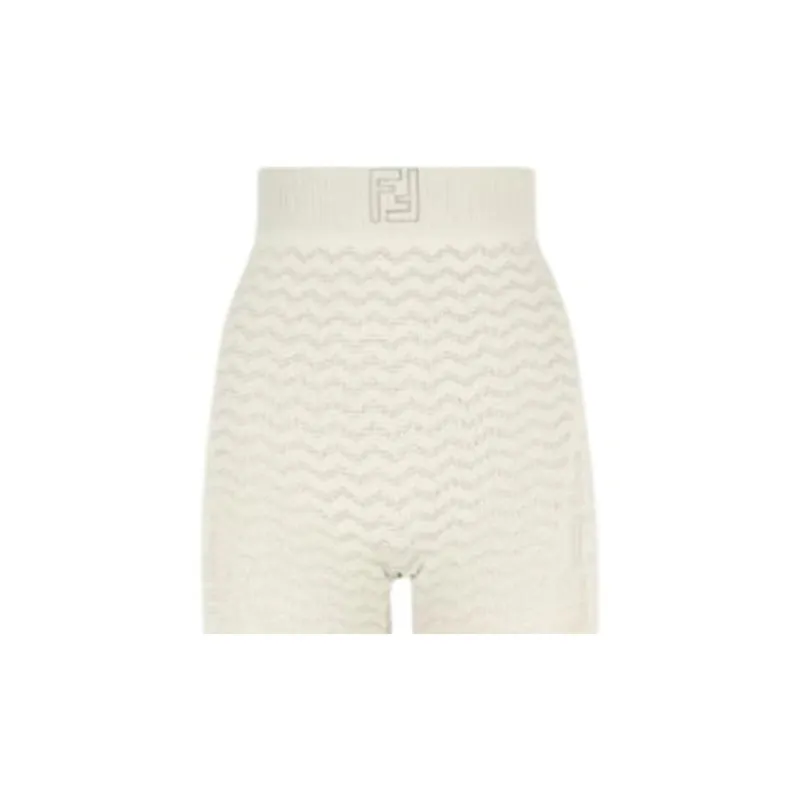 FENDI Leggings Women's White-2