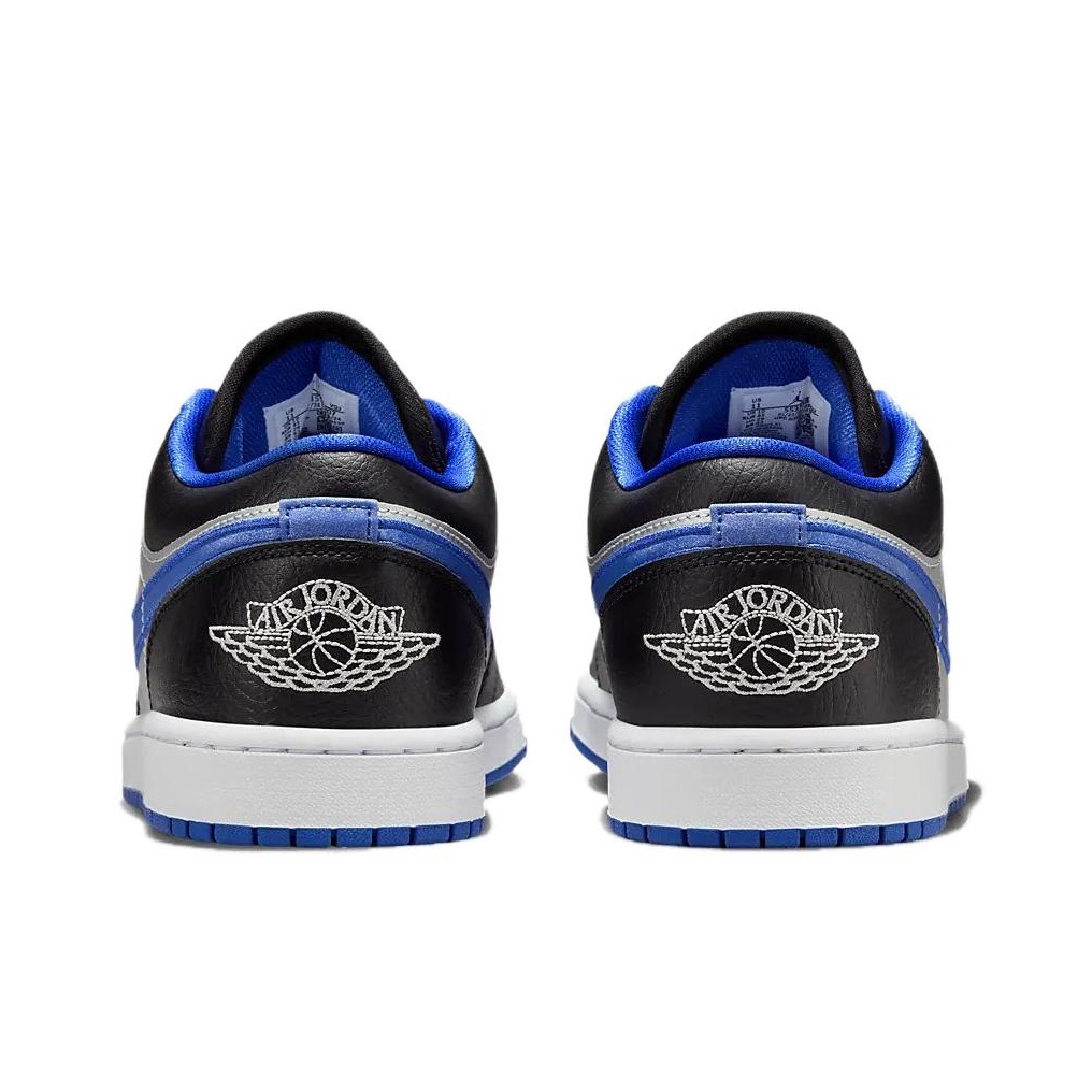 JORDAN 1 Low Black Game Royal Metallic Platinum - POIZON