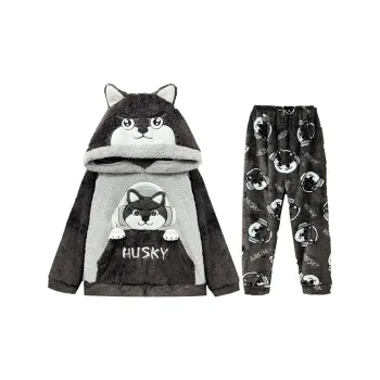 Qiao Ni Tong Pajama Set Fall And Winter Sky Style Men's Image Color