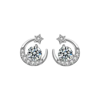 WUMZK 925 Sterling Silver Stud Earrings Women's