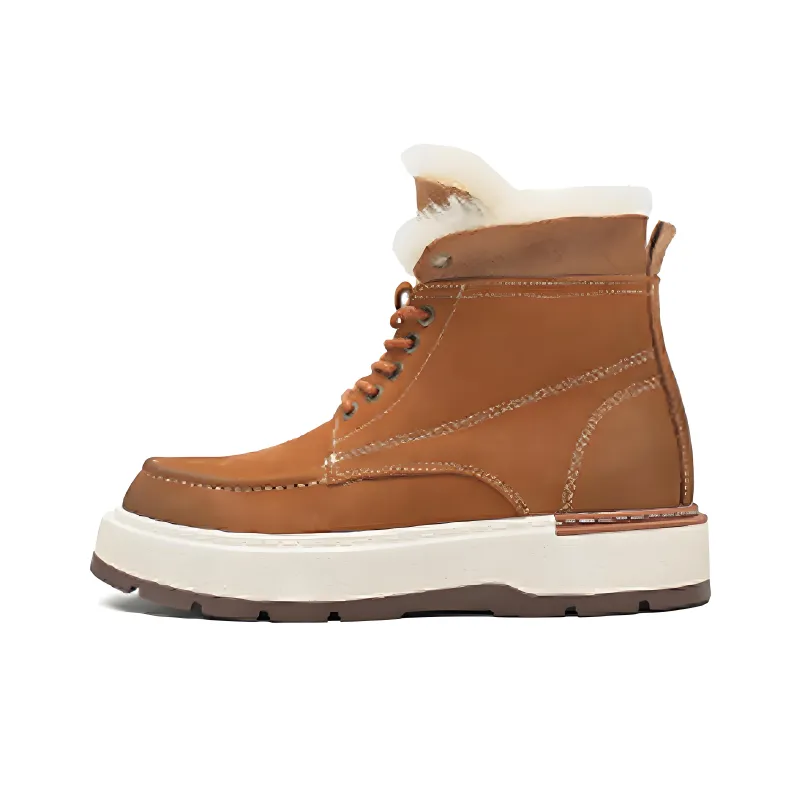 Devanro Warm Height Increasing Wear-Resistant Slip-Resistant Crew Snow Boots Men's-6