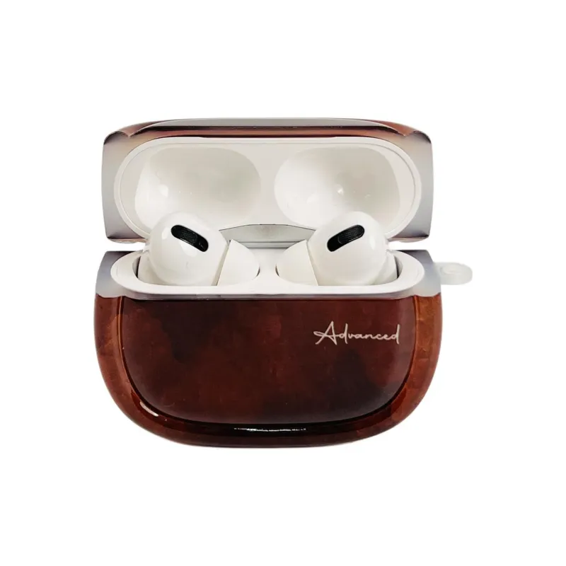 Sopi Compatibility With Apple AirPods 4/2/3/4th Generation/AirPods Pro/Pro 2 TPU Brown Green Blended Headphone Cases-3
