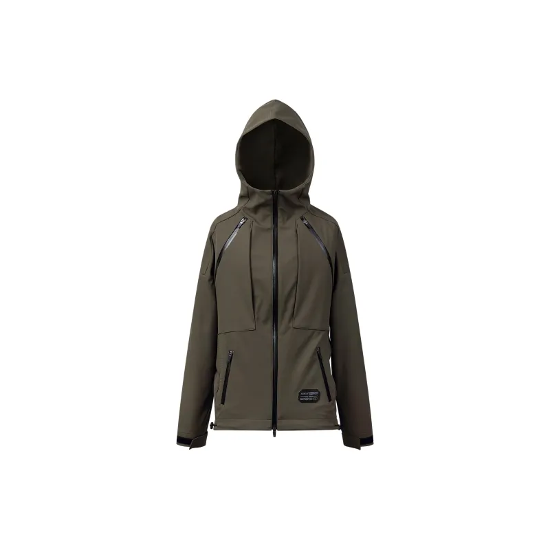 Whyworks Water Resistant Warm Windproof Windbreaker Jacket Unisex Army Green-1