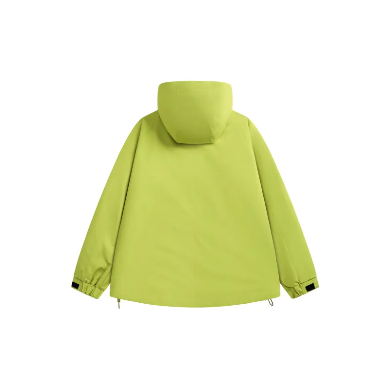 Yalu Water Resistant Windproof UV Protection Breathable Wear Resistant Windbreaker Jacket Unisex Army Green-9