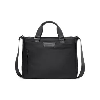 PIERRE CARDIN Fabric Handbag Briefcase Regular Men's Black