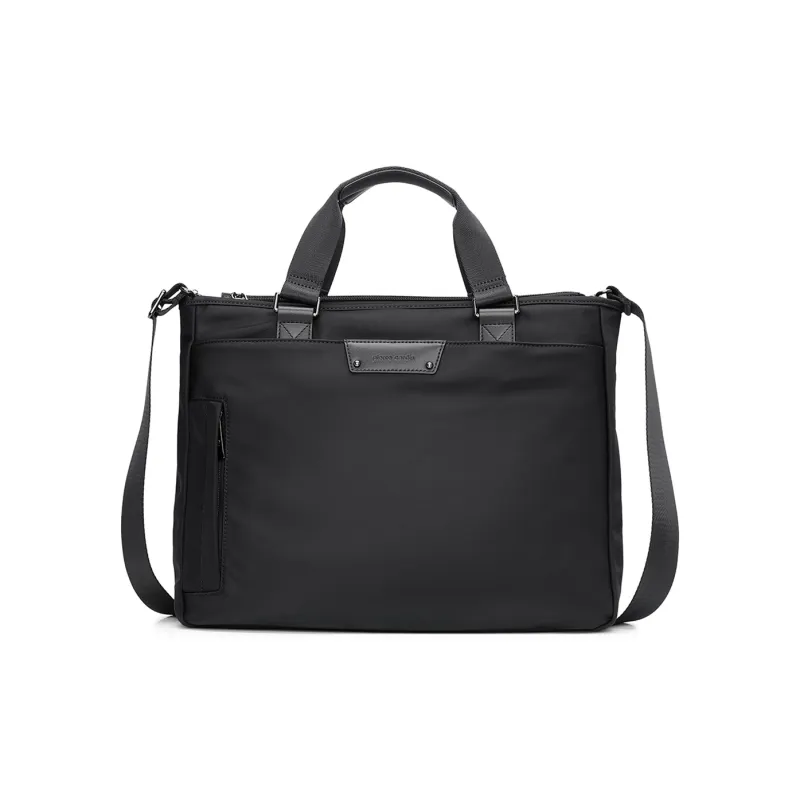 PIERRE CARDIN Fabric Handbag Briefcase Regular Men's Black-0