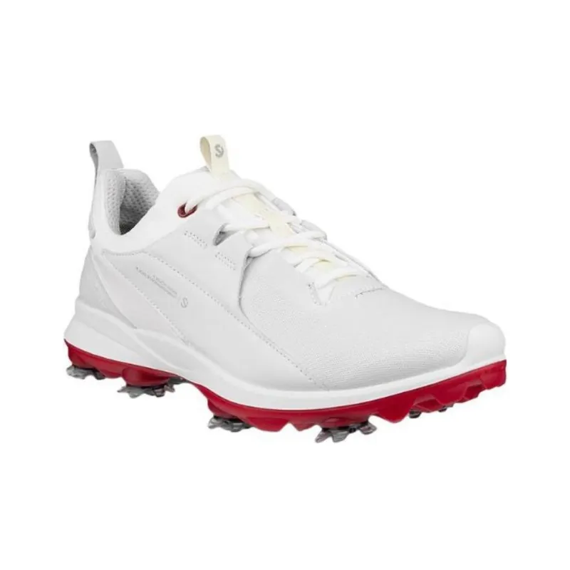 Ecco Low Top Golf Shoes Women's White-3
