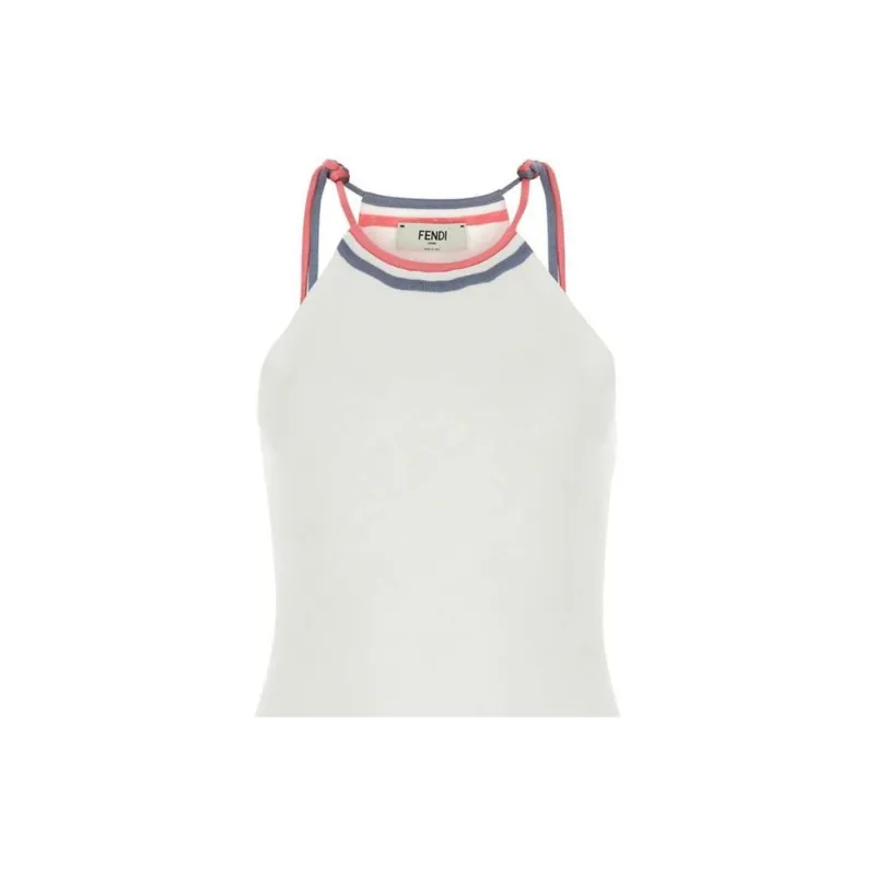 FENDI Contrast Trim Strapped Top-5