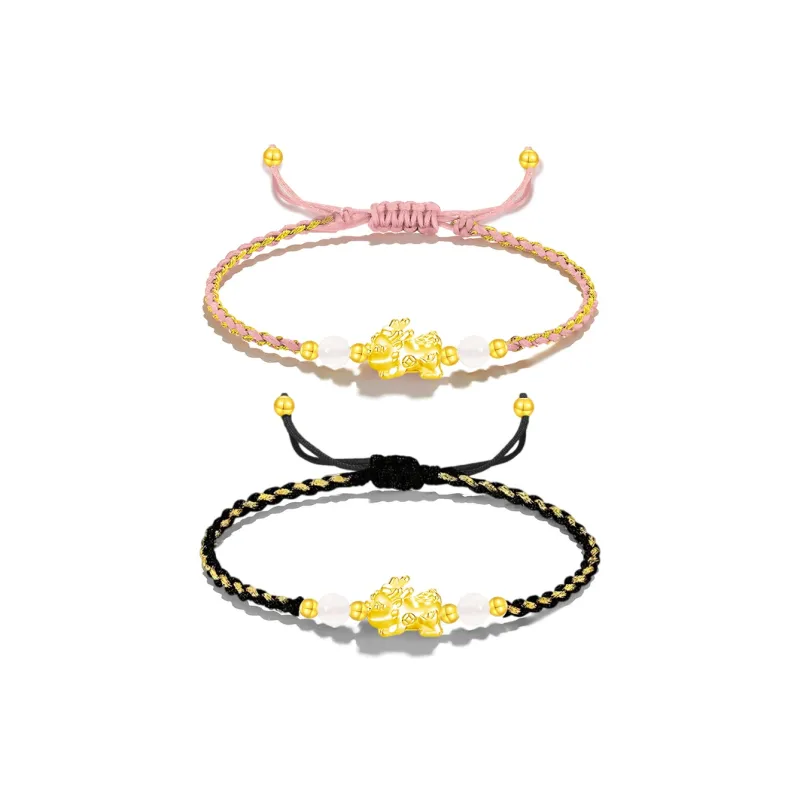 GUDS GAVE S999 Fine Silver Woven Rope Bracelets Women's-8