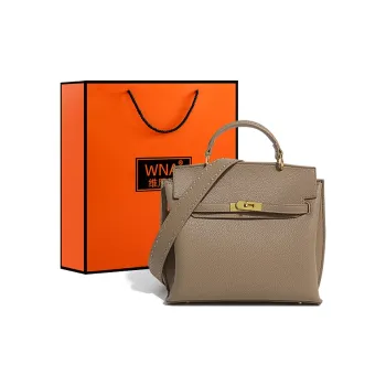 Vigno Synthetic Leather Shoulder Bag Crossbody Bag Regular Women's Elephant Gray/Black/Brown