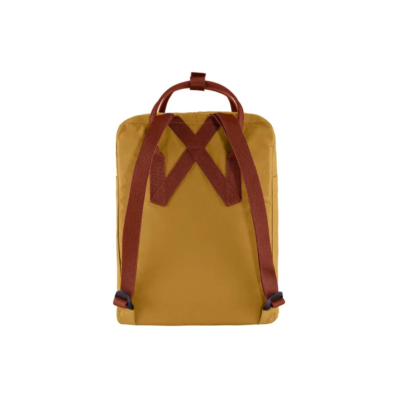Fjallraven Kanken Nylon Sports Bag Regular Unisex Walnut Color/Bull Red-4