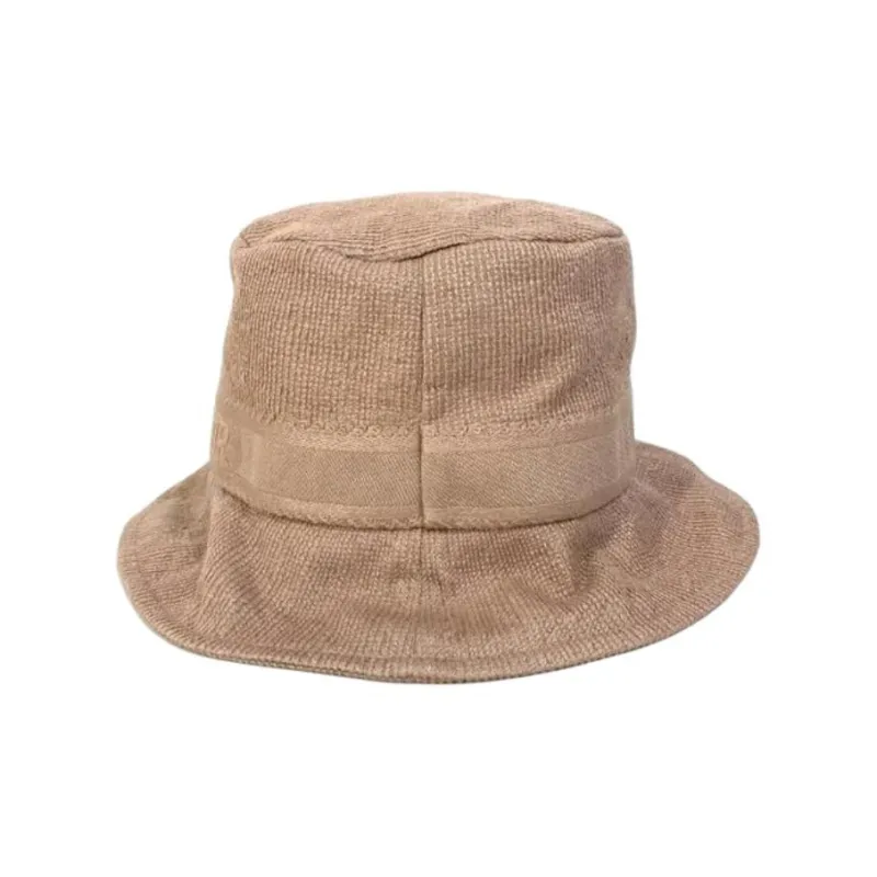 DIOR Cotton Viscose Polyester Bucket Hats Women's Brown-2