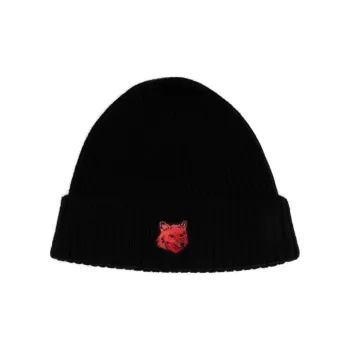 Maison Kitsune Bold Fox Head Beanie