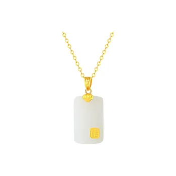 CHINA GOLD Hetian Jade Necklaces White Jade/Pale Greenish White Jade Women's