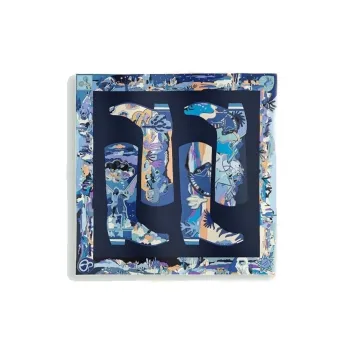 HERMES Silk Scarves Women's Blue