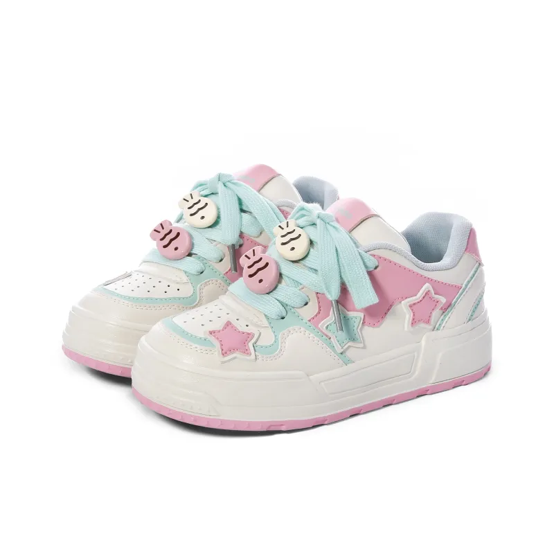 Lovely You Lightweight Anti-Slip Low-Top Skateboard Shoes Women's-38