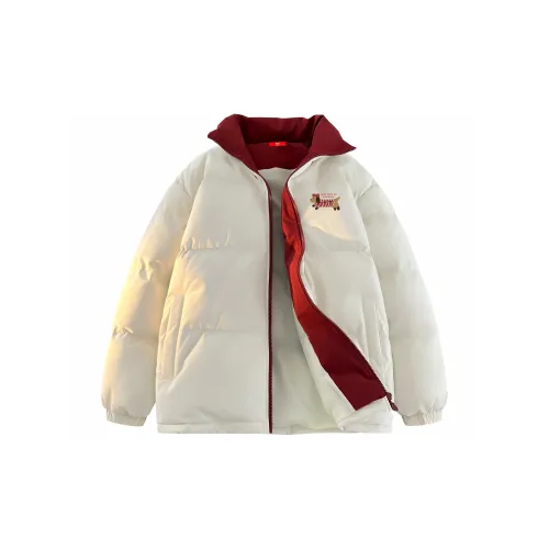 MIIOW Trend Party Series Puffer Jacket Unisex Light Yellow