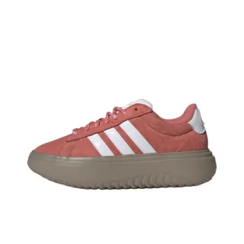 Adidas GRAND COURT Anti Slip Wear Resistant Low Top Casual Shoes Women's Red White