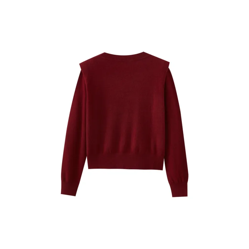 SHUIYUNJIAN Sweater Women's Burgundy-1