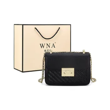 Vigno Synthetic Leather Crossbody Bag Shoulder Bag Regular Women's Black/Silver