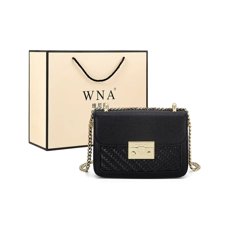 Vigno Synthetic Leather Crossbody Bag Shoulder Bag Regular Women's Black/Silver-0