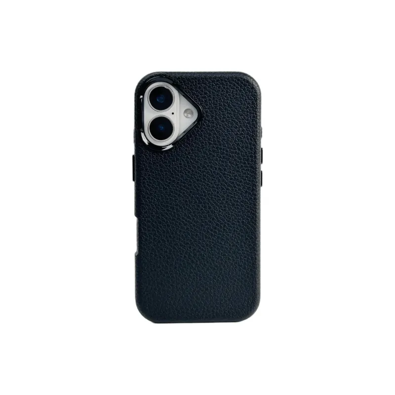 Sopi Leather Material Solid Color Litchi Grain Phone Cases Compatible With IPhone 16/15 Pro Max/Apple 13/14 Pro/Max-8