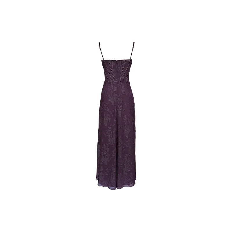 HOUSE OF CB Esme Slip Dress Women's Grape/Grape-1