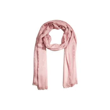 COACH Silk Cotton Knit Scarves Women's Pink