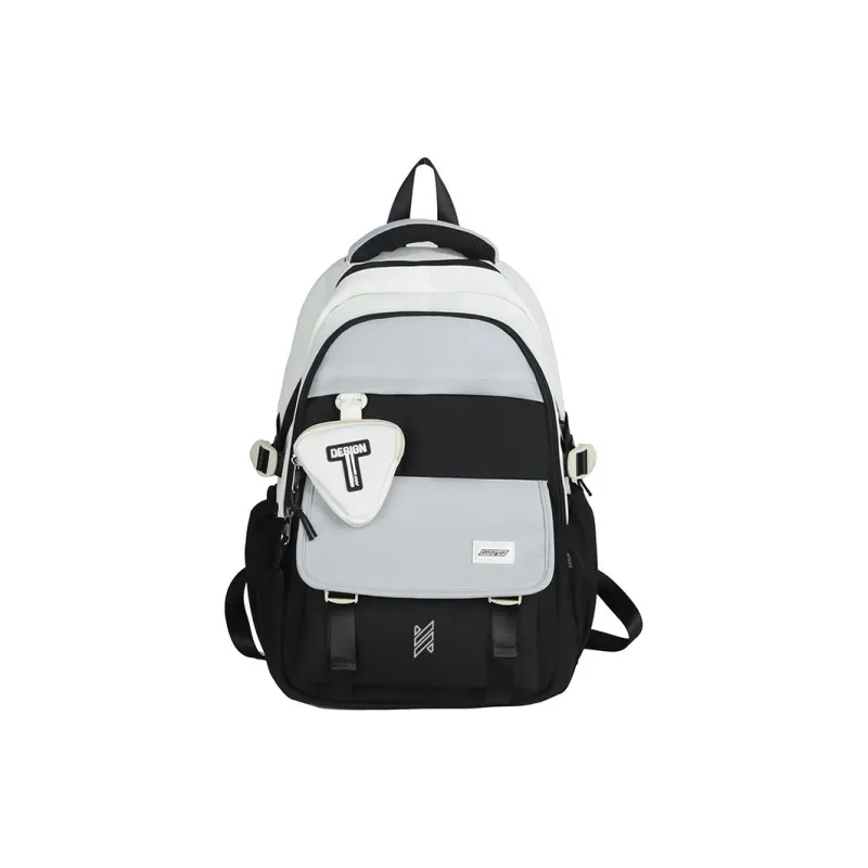 NOMK Nylon Carry Backpack Unisex Red/Green/Orange/Black/Dark Khaki/Light Khaki-8
