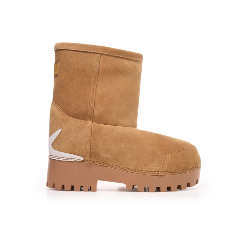 Starwalk Soldier Crew Snow Boots Unisex Light Brown-1