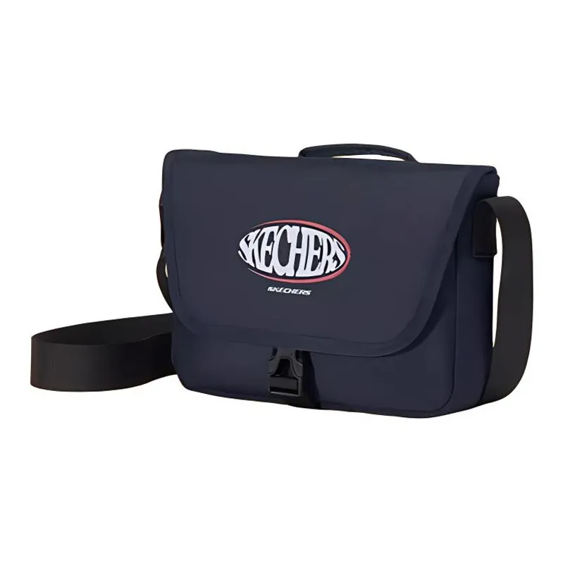 Skechers Fabric Messenger Bag, Shoulder Bag, Handbag Regular Unisex Eclipse Blue-1