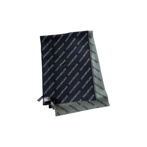 Balenciaga Sheep Viscose Knit Scarves Unisex Black