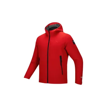 Anta Variety Training Collection Waterproof And Wear resistant Windbreaker Jacket Men's Classic Red