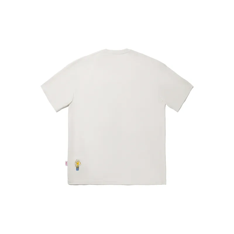 LiNing T Shirt Men's Champagne White-1
