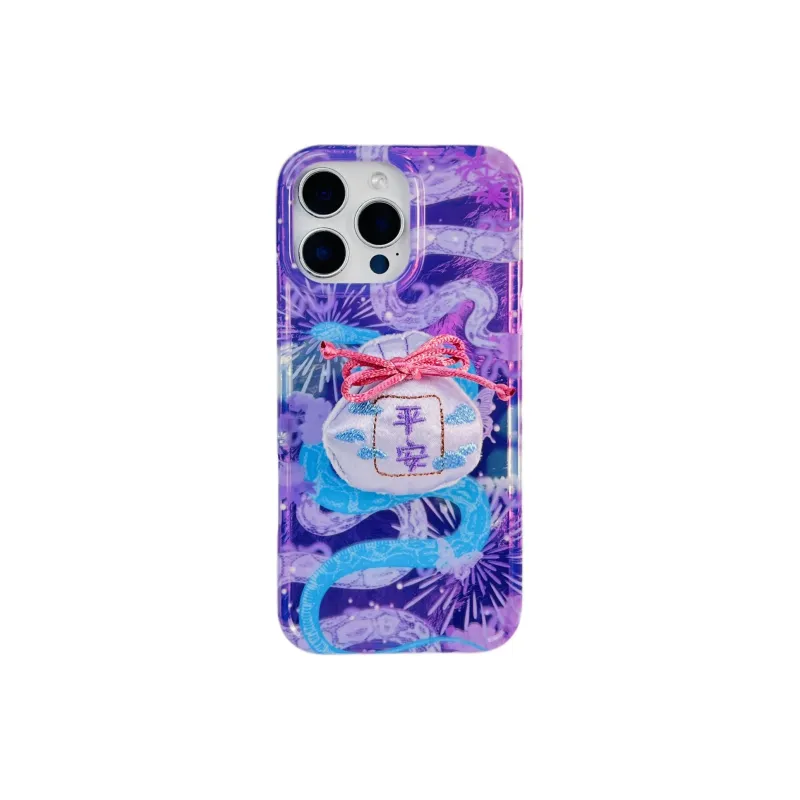 Wei Xin Acrylic Material Snake Year Charm Stand Phone Cases Compatible With IPhone 16/15 Pro Max/Apple 13/14 Pro/Max-32
