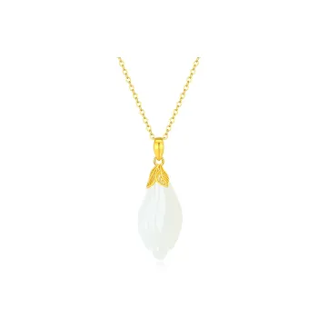 CHINA GOLD Hetian Jade Necklaces White Jade/Pale Greenish White Jade Women's