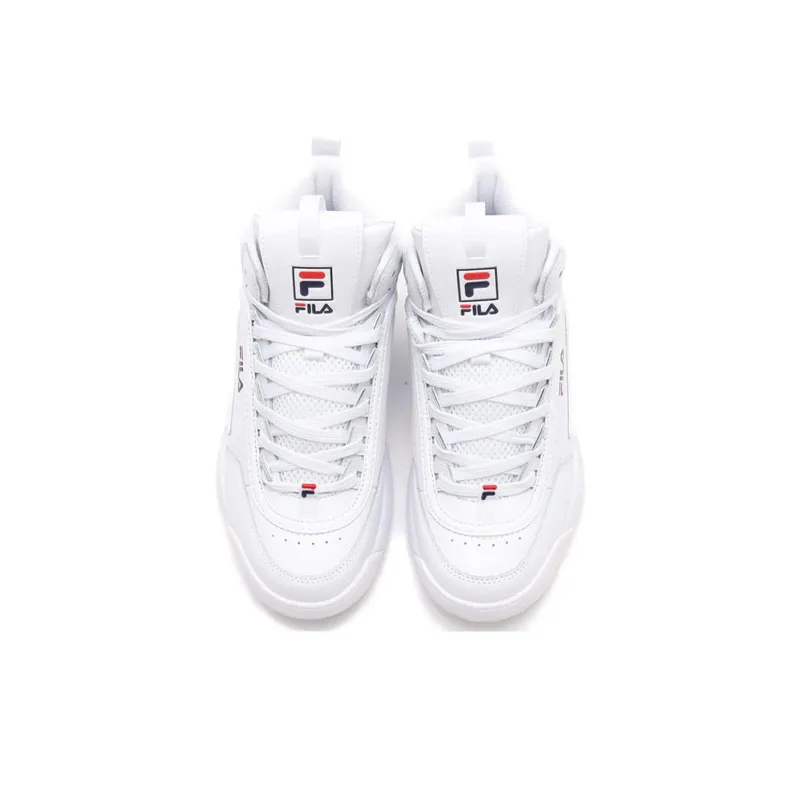 FILA Disruptor Ii Mid White Navy Red Women's-1