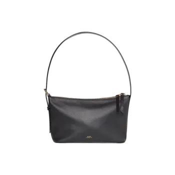A.P.C Leather Shoulder Bag Women's Black