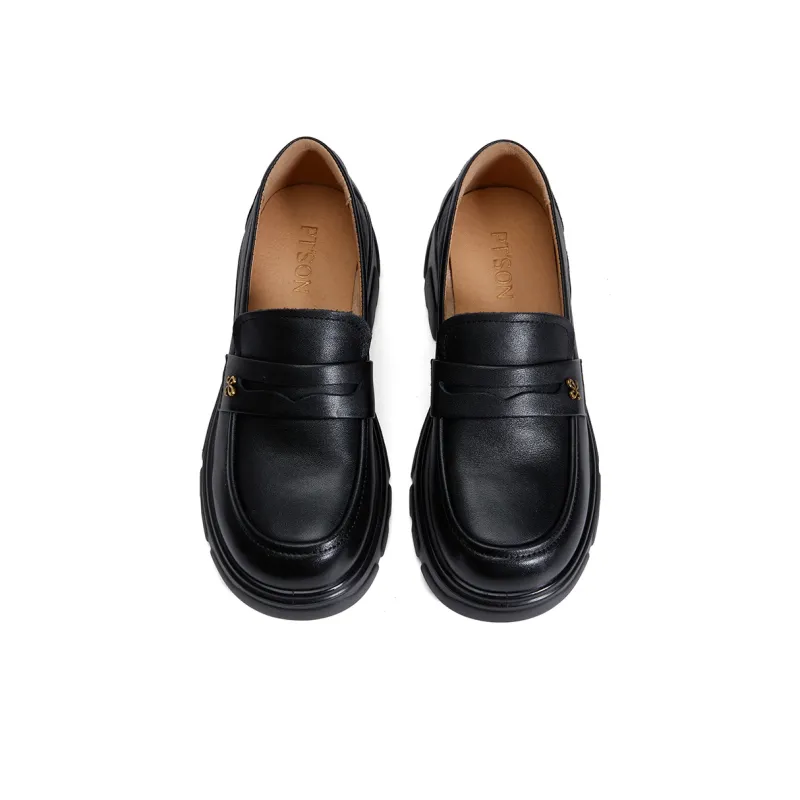 PT'SON Loafers Women's Black, White-8