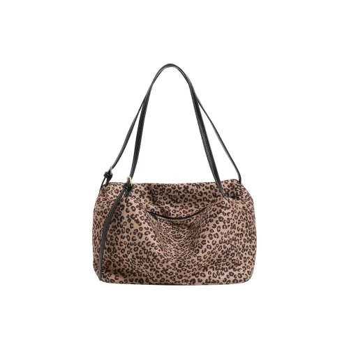 H YXIANG PU Shoulder Bag Women's Leopard Print