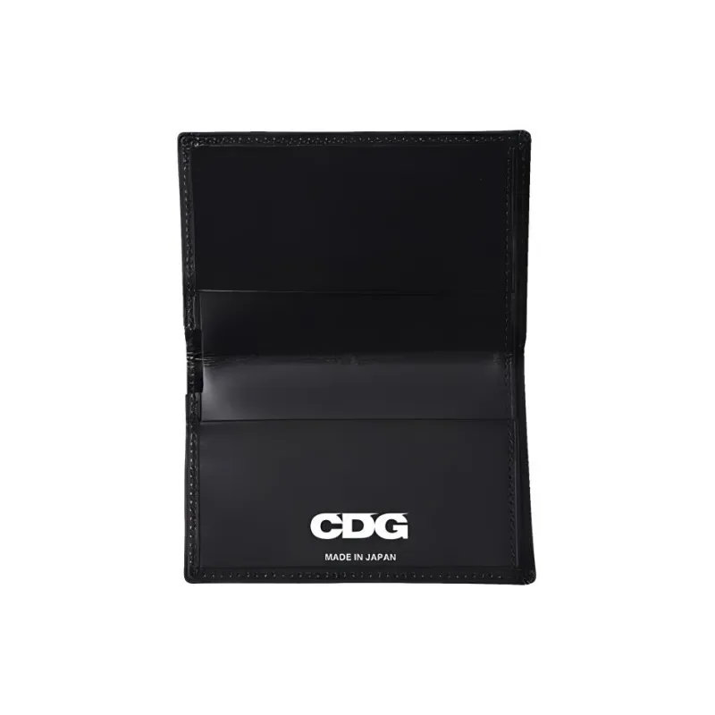 CDG Cow Leather Wallet Regular Unisex Black-1