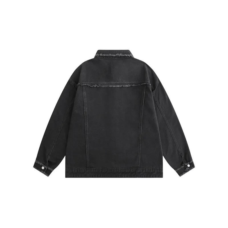 GROW DATE Denim Jacket Unisex Yellow Mud-17