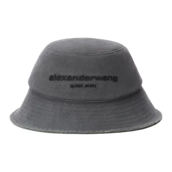 Alexander Wang Distressed Logo Bucket Hat