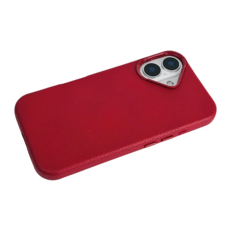Sopi Leather Material Solid Color Litchi Grain Phone Cases Compatible With IPhone 16/15 Pro Max/Apple 13/14 Pro/Max-15