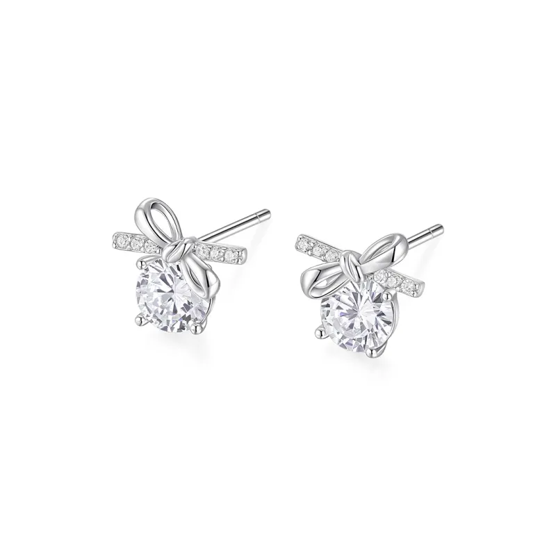 KADER 925 Sterling Silver Stud Earrings Women's Silver, Bestie Women's Gift, Box-1