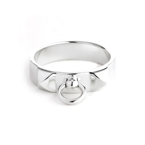 HERMES 925 Sterling Silver Rings Women's Silver