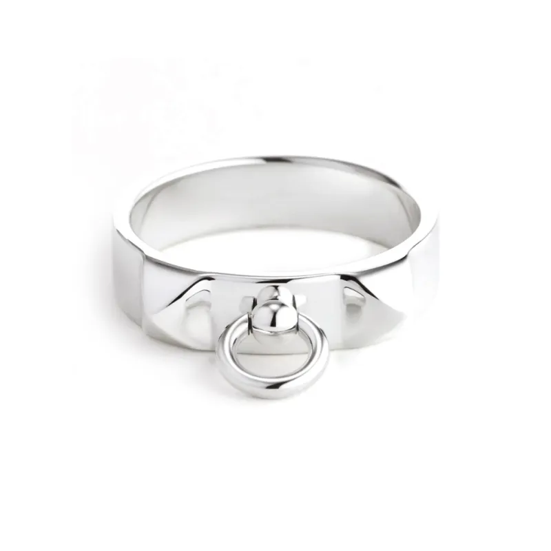HERMES 925 Sterling Silver Rings Women's Silver-0